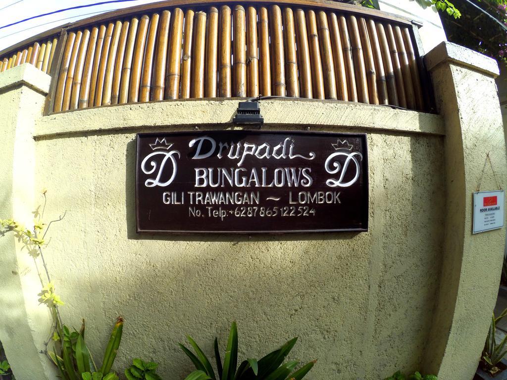 Drupadi Bungalows Gili Trawangan Eksteriør billede